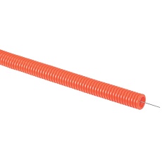 Труба гофрированная ПНД d=16мм с зондом оранжевая (50м) IEK CTG20-16-K04-050