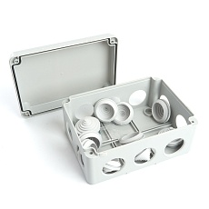 Коробка разветвительная STEKKER EBX20-310-55, 190*140*70мм, 10 вводов, IP55, светло-серая (GE41244) 5