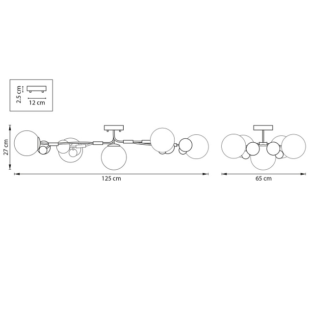 Потолочная люстра Lightstar Croco 815553 изображение 2 Потолочная люстра Lightstar Croco 815553 Фото № 2
