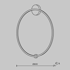 Настенный светодиодный светильник Maytoni Halo MOD005WL-L35BSK 3