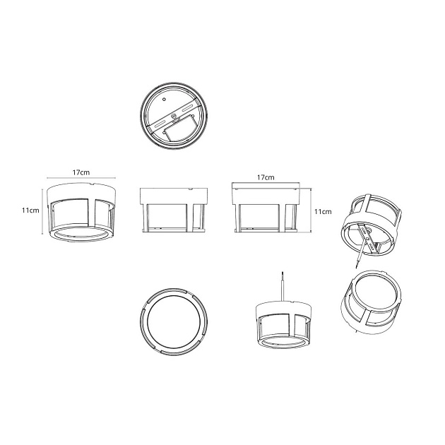 Уличный светодиодный светильник Arte Lamp Ulysses A6206PF-1BK Фото № 2