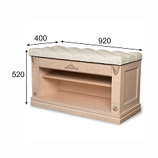 Обувница Мебелик Сильвия молочный/белый ясень 000201 2