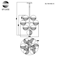 Подвесная люстра ST Luce Todo SL1184.403.13 1