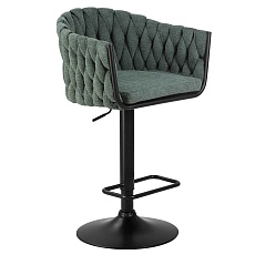 Стул барный DOBRIN LEON (зеленая ткань (LAR 275-23)) 9690-LM LEON 4