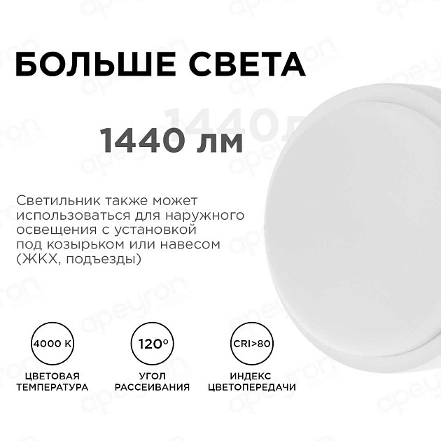 Накладной светодиодный светильник Apeyron 28-09 Фото № 3