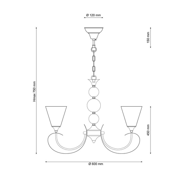Подвесная люстра Lucia Tucci Mandoria 099.3 Фото № 2