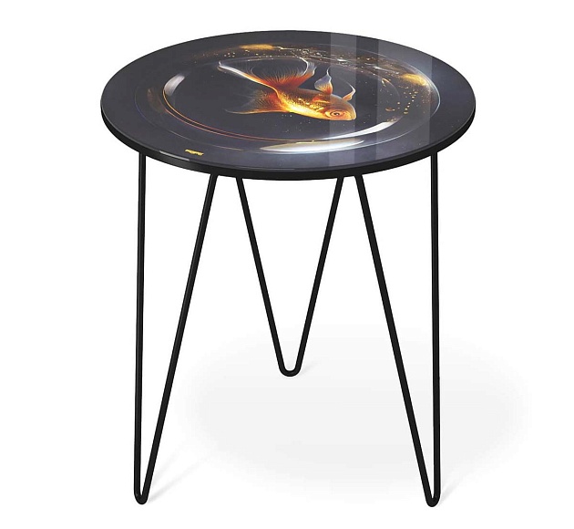 Журнальный стол Sheffilton SHT-CT27 лунная ночь/черный муар 4007482113 Фото № 5