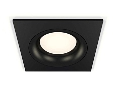 Комплект встраиваемого светильника Ambrella light Techno Spot XC7632002 SBK/PBK черный песок/черный полированный (C7632, N7011)