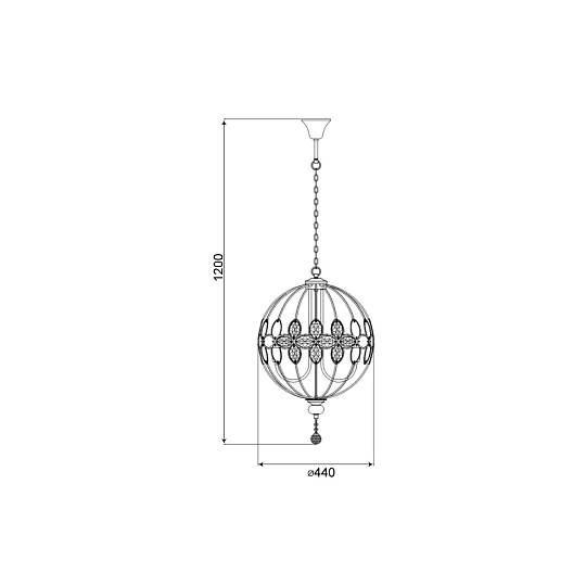 Подвесная люстра Vele Luce Laurel VL3024P06 Фото № 4