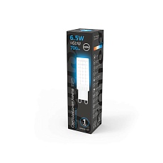 Лампа светодиодная Gauss G9 6,5W 6500K прозрачная 107309306 2