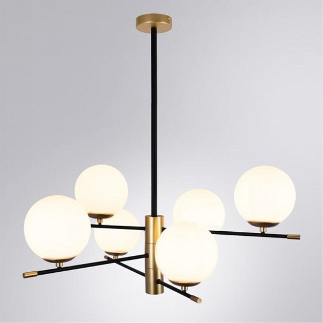 Подвесная люстра Arte Lamp Arkab A2225LM-6BK Фото № 2