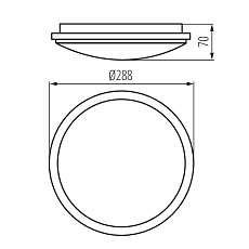 Настенно-потолочный светодиодный светильник Kanlux ORTE LED 24W-NW-O-SE 29163 2