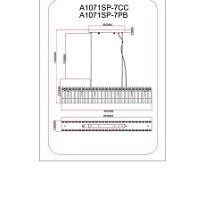 Подвесной светильник Arte Lamp Mayotte A1071SP-7PB 1