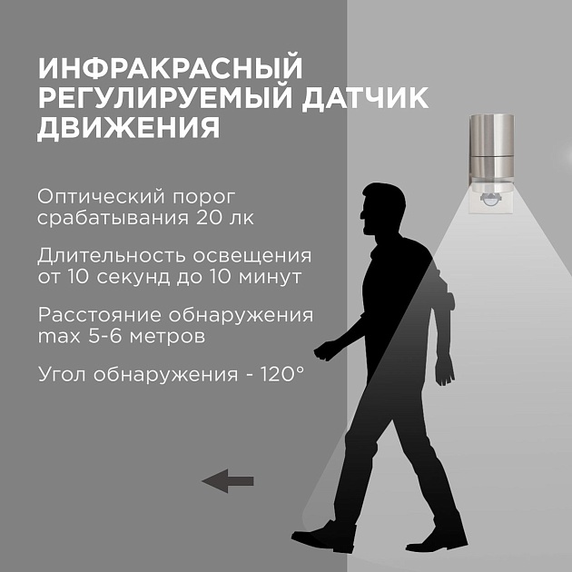 Уличный настенный светильник Apeyron Chrome 11-113 Фото № 6