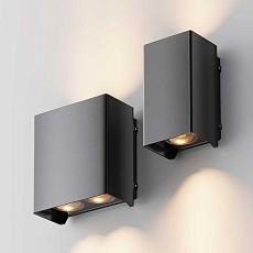 Уличный настенный светодиодный светильник Maytoni Shell O570WL-L10B3K 2