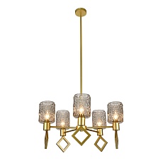 Подвесная люстра Indigo Preda V13025/5R Gold V000469