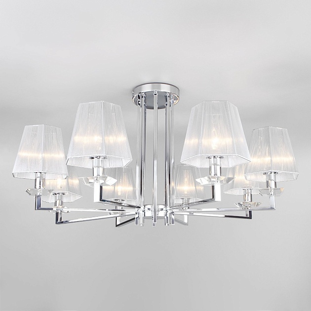 Потолочная люстра Eurosvet Alegria 60125/8 хром Smart Фото № 1