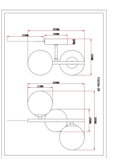 Бра Moderli Renny V10794-2W Фото № 2