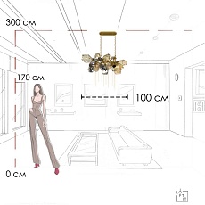 Подвесная люстра LOFT IT Britannica 10401/1000L 2