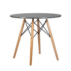 Стол обеденный DOBRIN CHELSEA`80 (ножки светлый бук, столешница тёмно-серый (GR-04)) 108-TD-LMZL CHELSEA`80