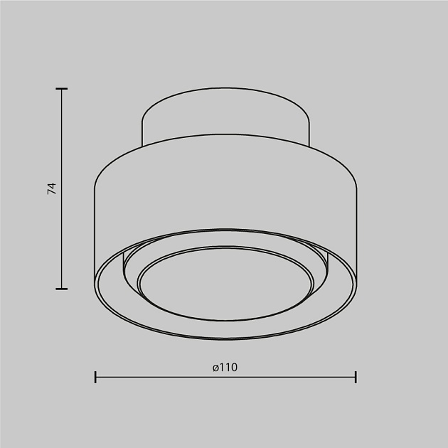 Потолочный светильник Maytoni Technical Space C092CL-GX53-W Фото № 4