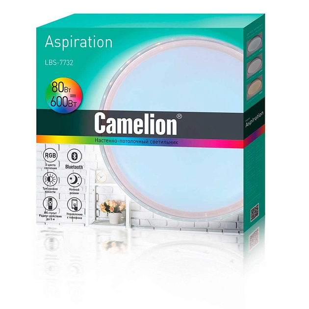 Настенно-потолочный светильник Camelion LBS-7732 14526 изображение 6 Настенно-потолочный светильник Camelion LBS-7732 14526 Фото № 6