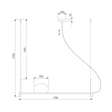 Подвесной светильник Eurosvet Stair 70145/1 белый 2