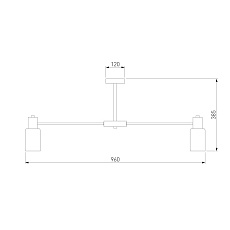 Потолочная люстра Eurosvet Vegga 70160/12 латунь Smart 1