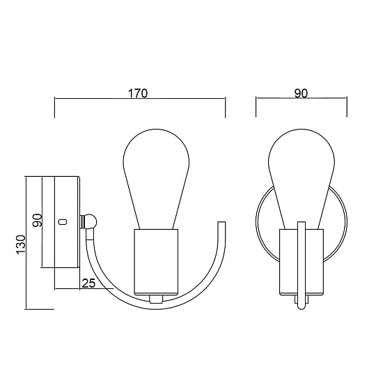 Бра Vele Luce Crea VL6522W01 Фото № 5