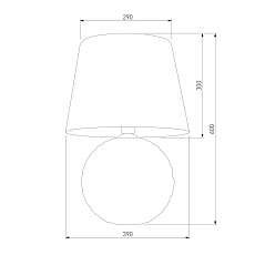 Настольная лампа TK Lighting 16046 Santana 1