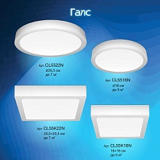 Накладной светодиодный светильник Citilux Галс CL5522N 2