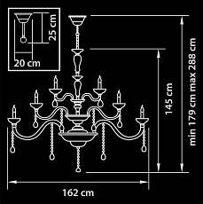 Подвесная люстра Osgona Artifici 719368 1