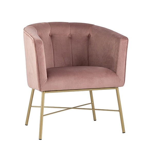 Кресло Stool Group Шале велюр розовый FALETTE PINK Фото № 1