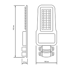 Уличный светодиодный консольный светильник Gauss Qplus 629535300 4