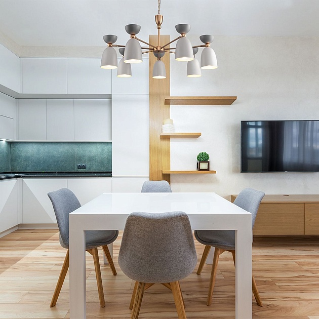 Подвесная люстра Maytoni Cloches MOD113PL-07W Фото № 7