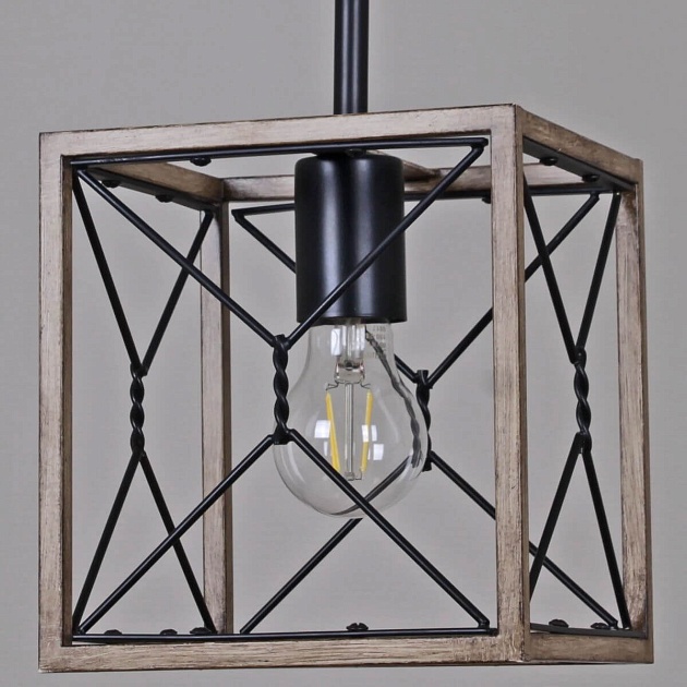 Подвесной светильник Illumico IL1008-1P-05 BK Wood Фото № 3