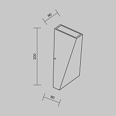 Уличный настенный светодиодный светильник Maytoni Times Square O580WL-L6W 2