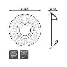 Встраиваемый светильник Gauss Backlight BL136 3