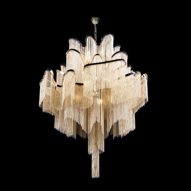 Подвесная люстра Loft IT Stream 10208/1000 Gold изображение 4 Подвесная люстра Loft IT Stream 10208/1000 Gold Фото № 4