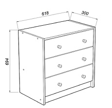 Комод Шведский Стандарт Вествик 03 414205001000 2