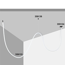 База для гибкого неона Novotech Konst Ramo для встраиваемого монтажа 359124 3