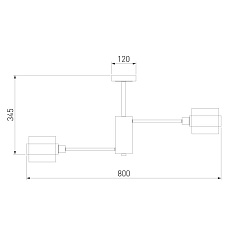 Потолочная люстра Eurosvet Arcada 70127/8 хром 2