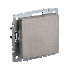 Выключатель одноклавишный IEK Brite шампань BR-V10-0-10-K37