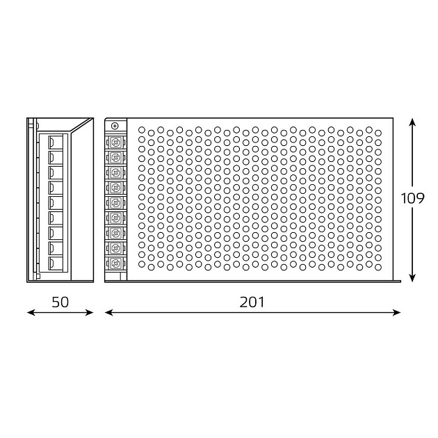 Блок питания Gauss 250W 12V IP20 BT507 Фото № 2