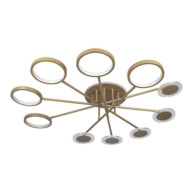 Потолочная светодиодная люстра Loft IT Megan 10164M Gold Фото № 1