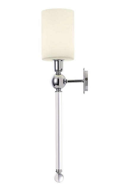 Бра Crystal Lux Mirabella AP1 Chrome/White Фото № 5