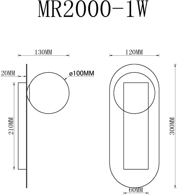 Настенный светильник MyFar July MR2000-1W Фото № 2
