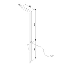 Уличный светодиодный светильник Elektrostandard 35181/S a067902 1
