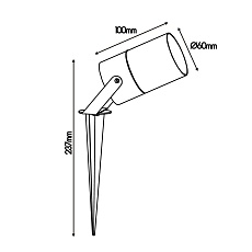 Ландшафтный светильник Mantra Quebec 8155 1