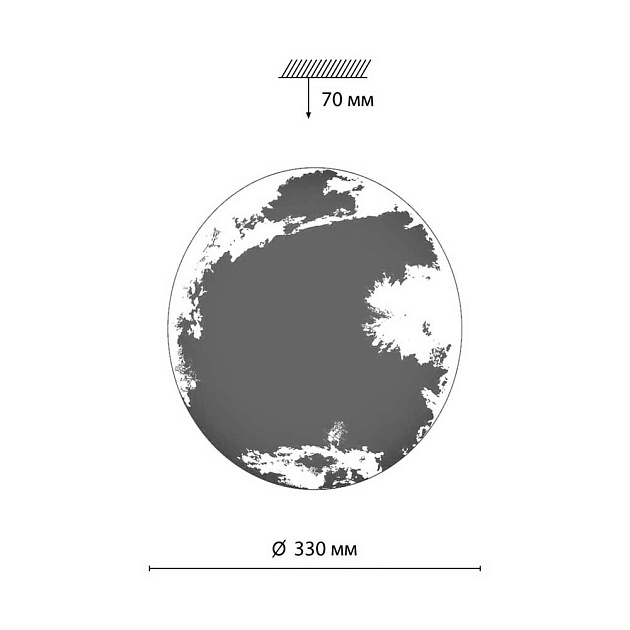 Настенно-потолочный светодиодный светильник Sonex Space 3085/CL изображение 7 Настенно-потолочный светодиодный светильник Sonex Space 3085/CL Фото № 7